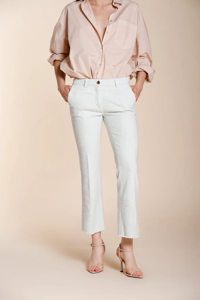 New York Trumpet pantalon chino femme en natté slim fit