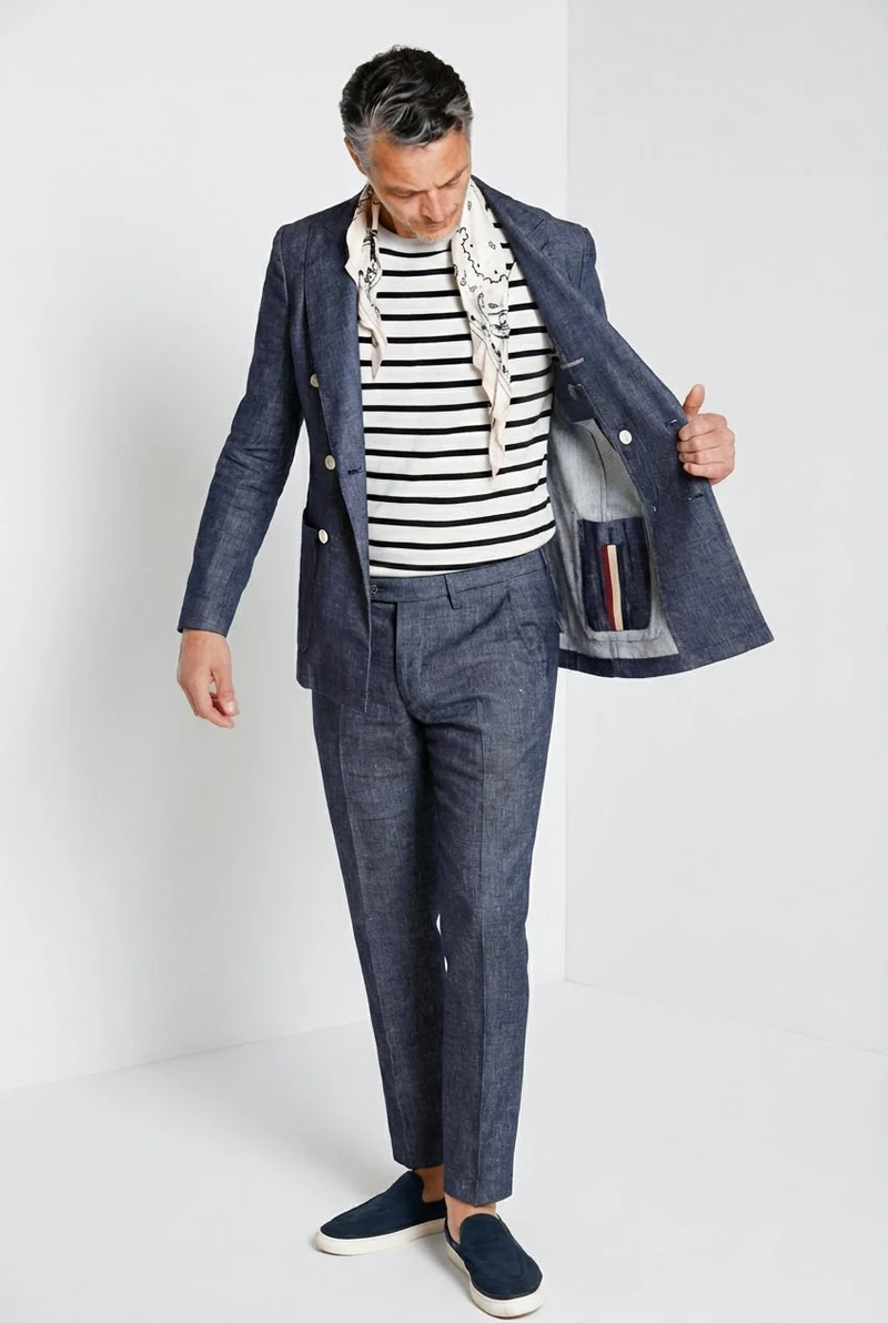 Milano pantalon chino homme en denim extra slim fit