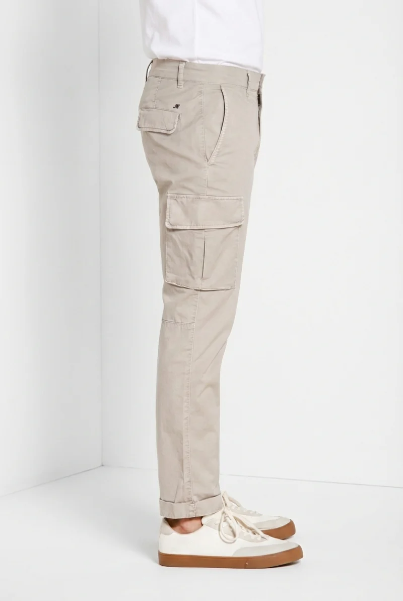 Chile pantalon cargo homme en gabardine stretch regular fit