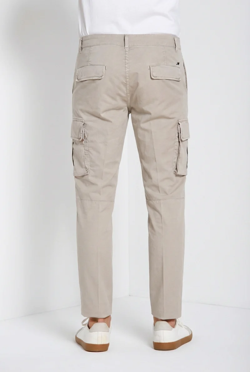 Chile pantalon cargo homme en gabardine stretch regular fit