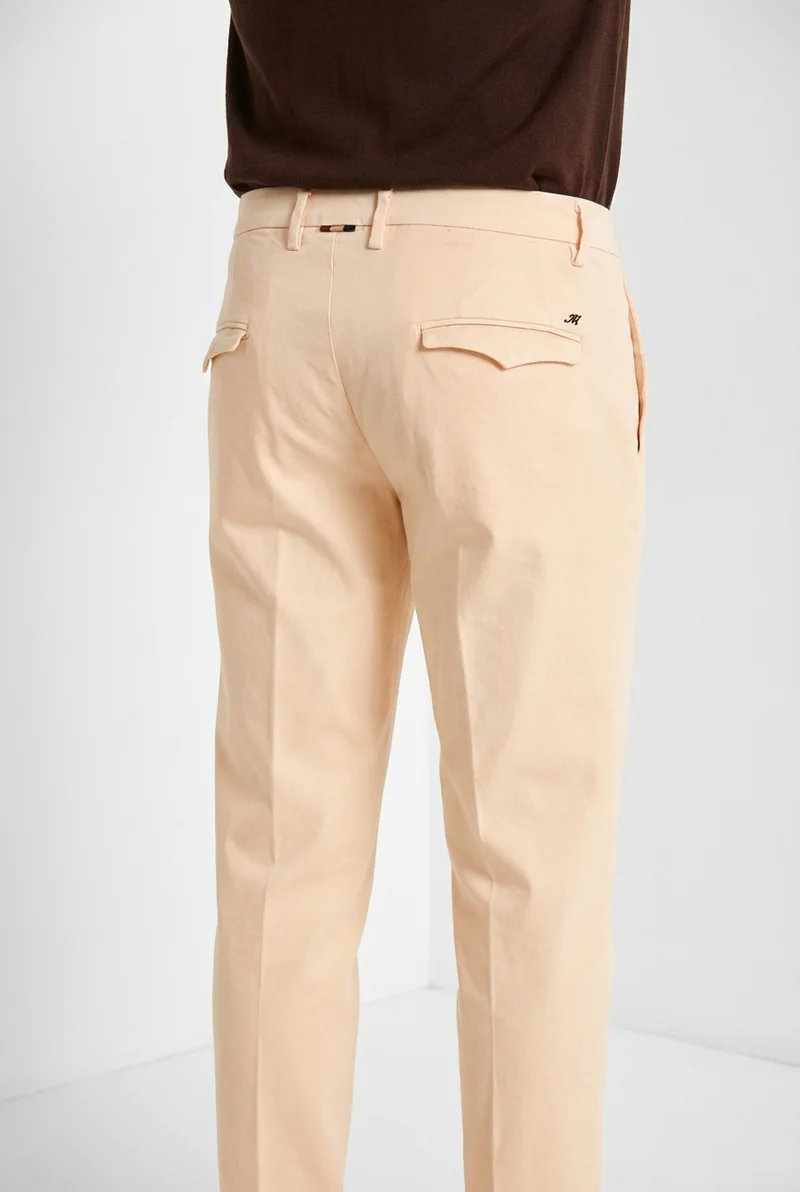 Torino 1 Pinces Flex pantalon chino homme en gabardine super stretch slim fit
