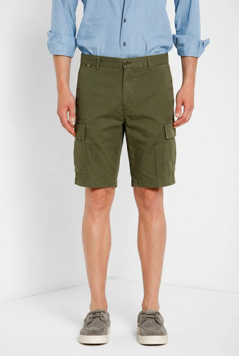 Cargo M74 bermuda cargo homme en gabardine stretch relaxed fit