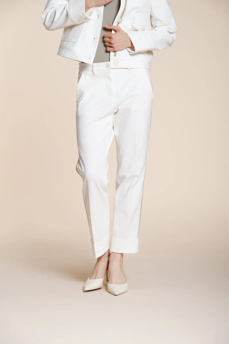 New York Carrot pantalon chino femme en jersey carrot fit