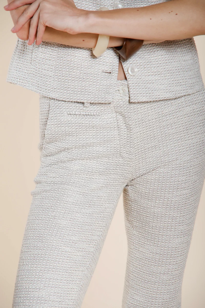 New York Trumpet pantalon chino femme en jersey à grain de riz slim fit