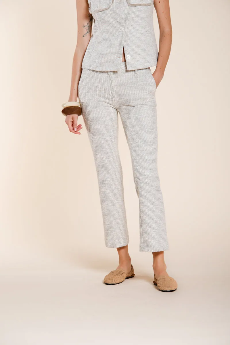 New York Trumpet pantalon chino femme en jersey à grain de riz slim fit