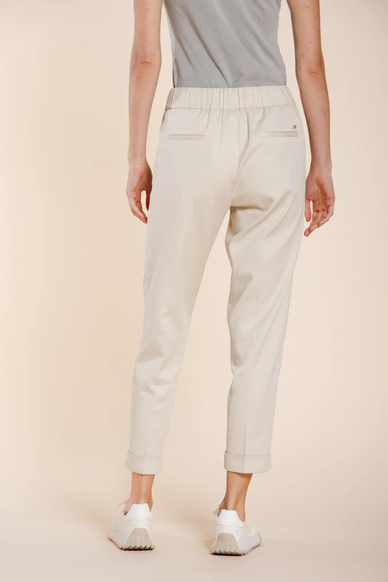 Easy Jogger pantalon chino femme en molleton stretch relaxed fit