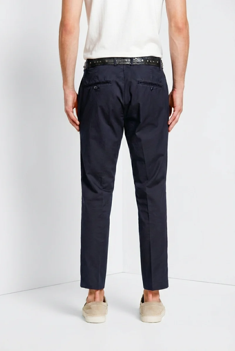 Milano pantalon chino homme en gabardine stretch extra slim fit ①