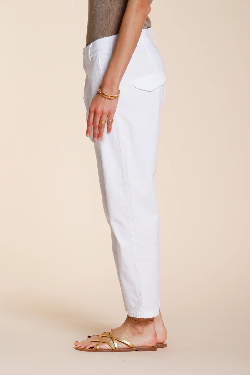 Malibu Jogger pantalon chino femme en gabardine carrot fit