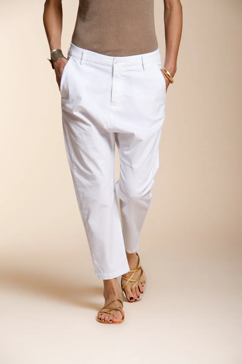 Malibu Jogger pantalon chino femme en gabardine carrot fit