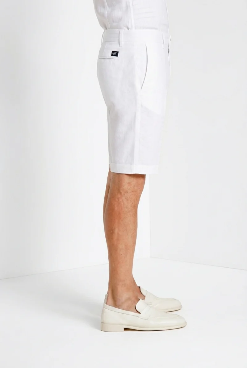 London bermuda chino homme en gabardine stretch regular fit ①