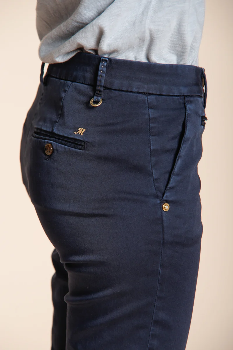 New York Slim pantalon chino femme en satin stretch slim fit ①
