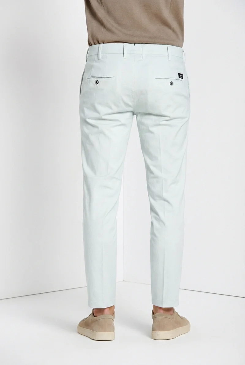 New York pantalon chino homme en gabardine stretch regular fit ①