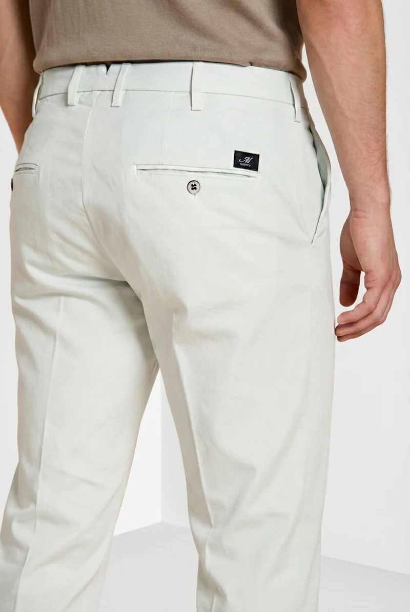 New York pantalon chino homme en gabardine stretch regular fit ①