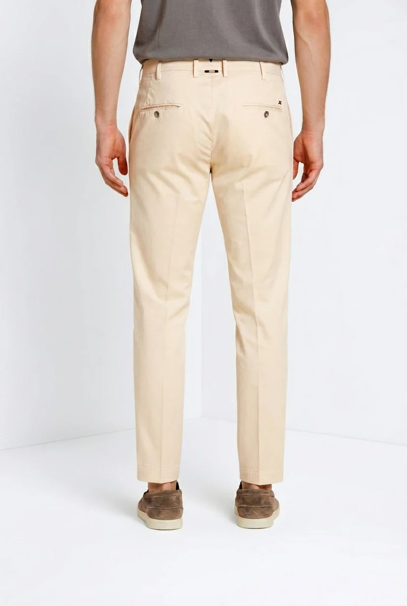 New York pantalon chino homme en gabardine stretch regular fit ①