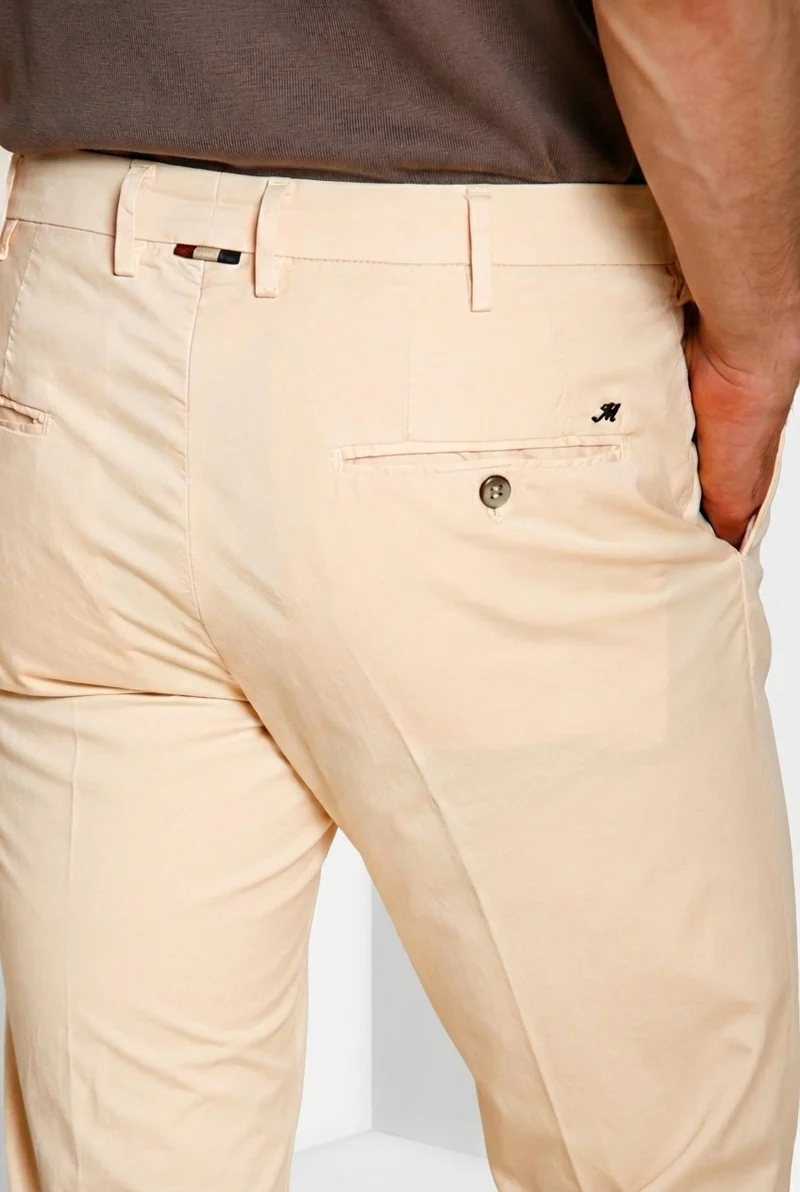 New York pantalon chino homme en gabardine stretch regular fit ①