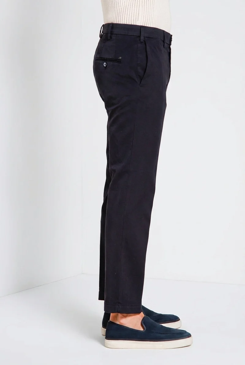 New York pantalon chino homme en gabardine stretch regular fit ①