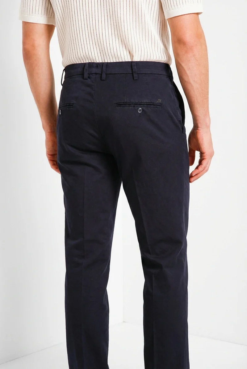 New York pantalon chino homme en gabardine stretch regular fit ①