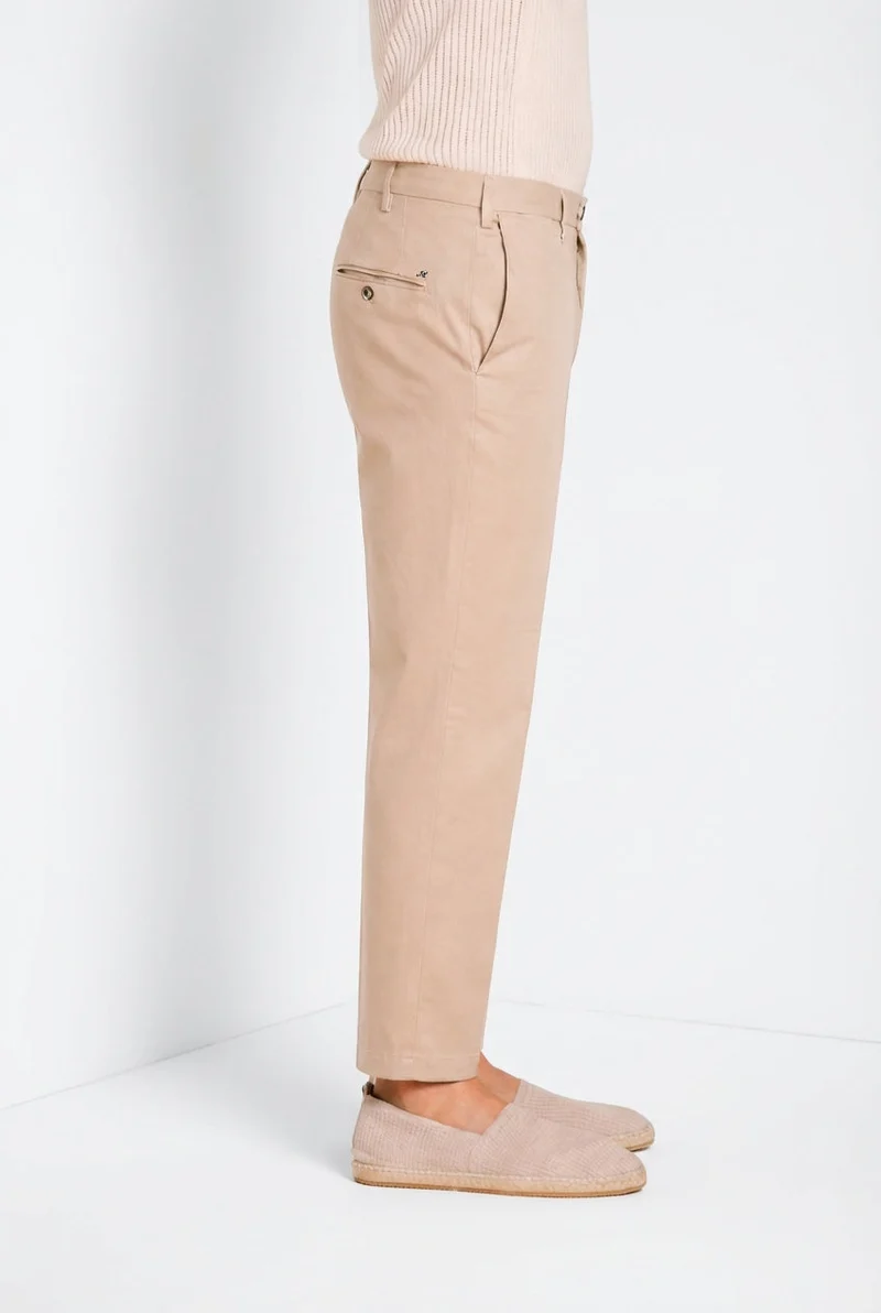 New York pantalon chino homme en gabardine stretch regular fit ①