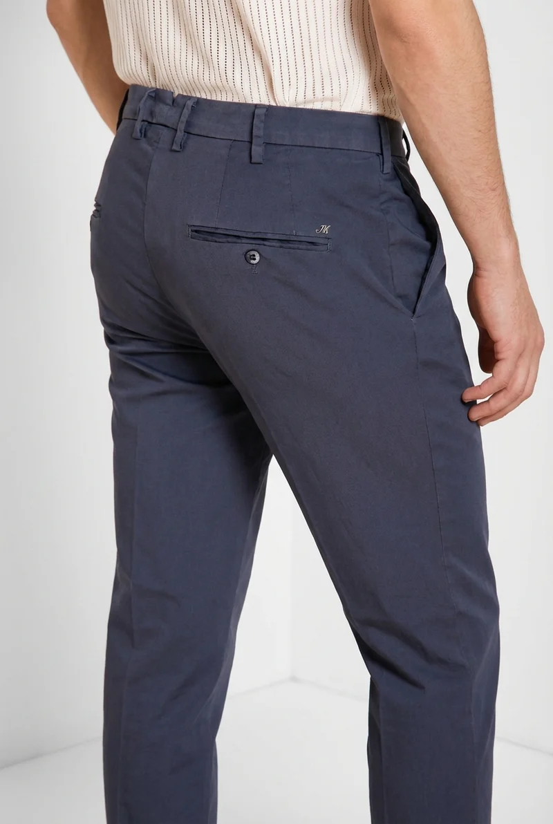 New York pantalon chino homme en gabardine stretch regular fit ①