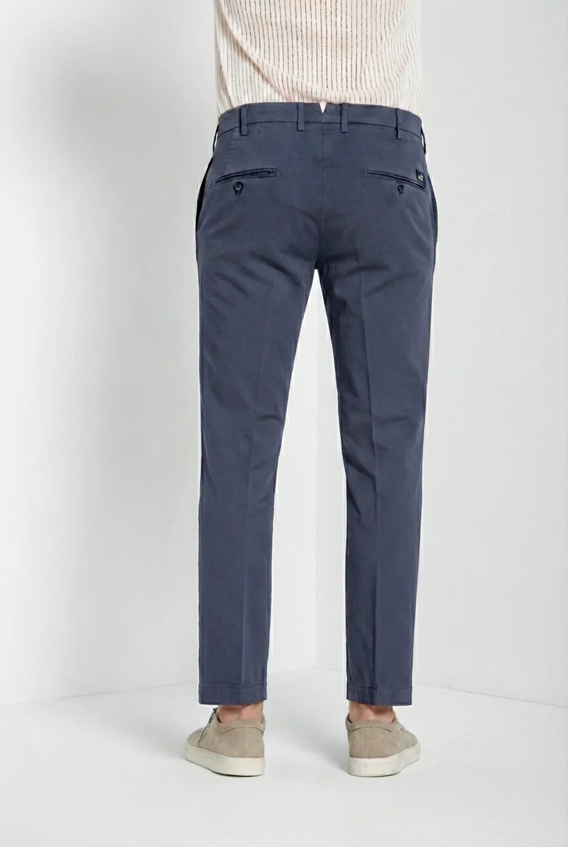 New York pantalon chino homme en gabardine stretch regular fit ①
