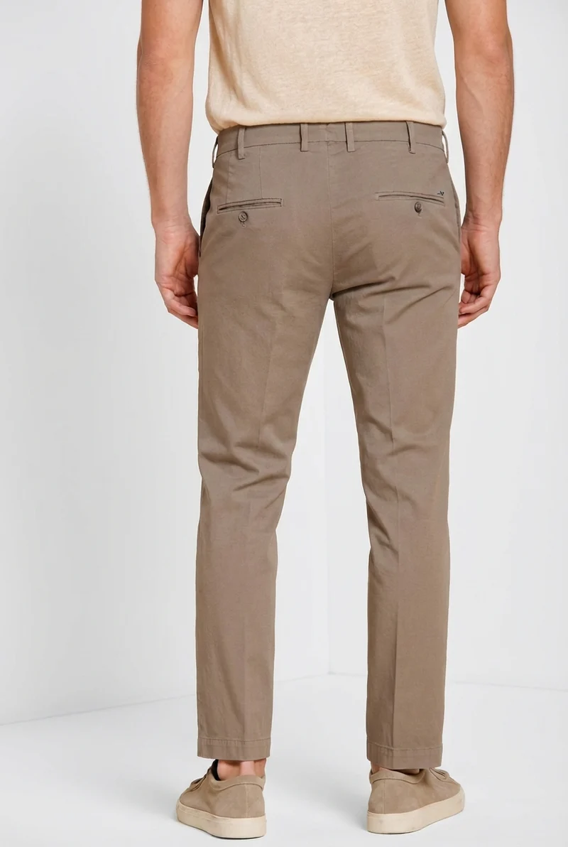 New York pantalon chino homme en gabardine stretch regular fit ①