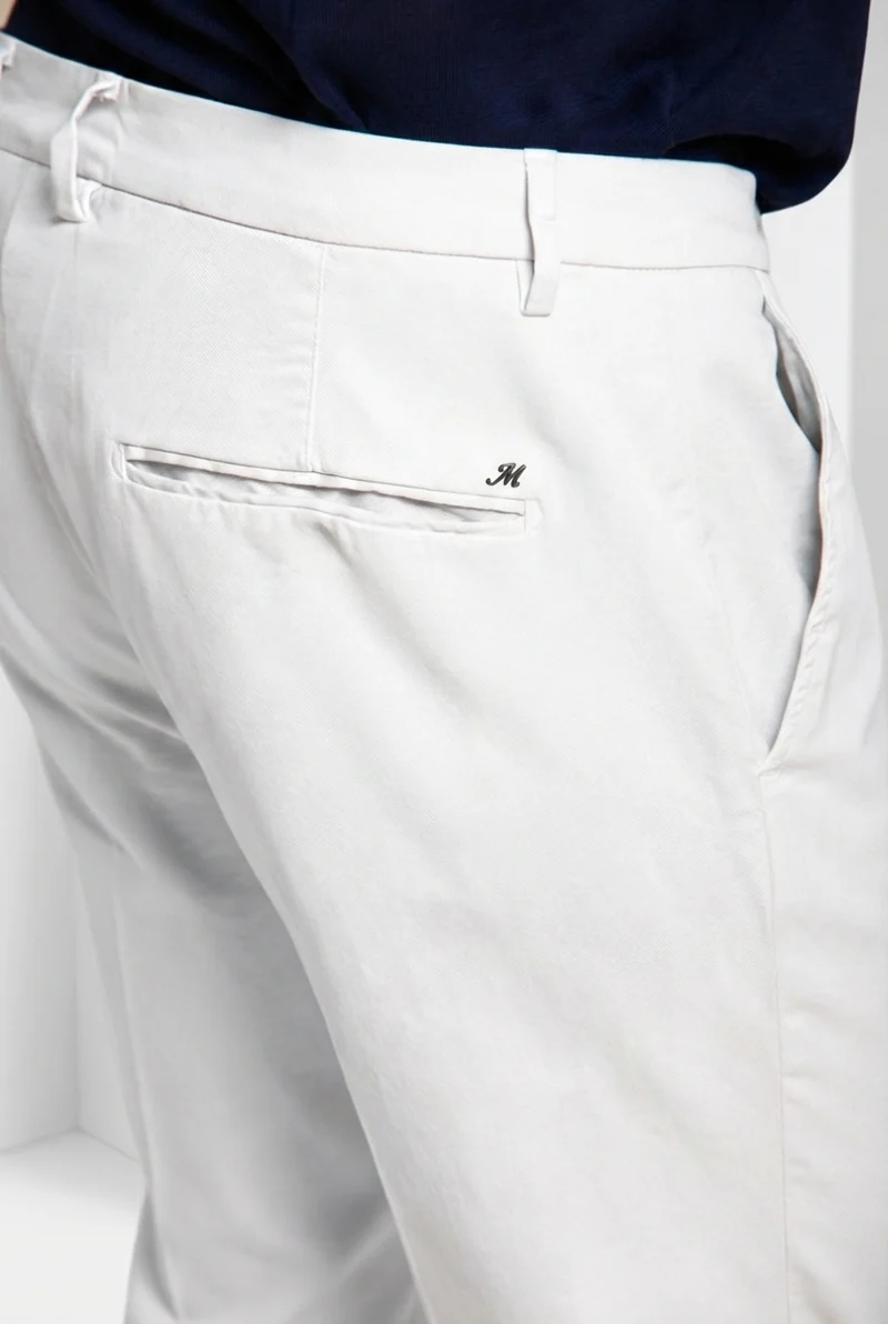 Torino Flex pantalon chino homme en gabardine stretch slim fit ①