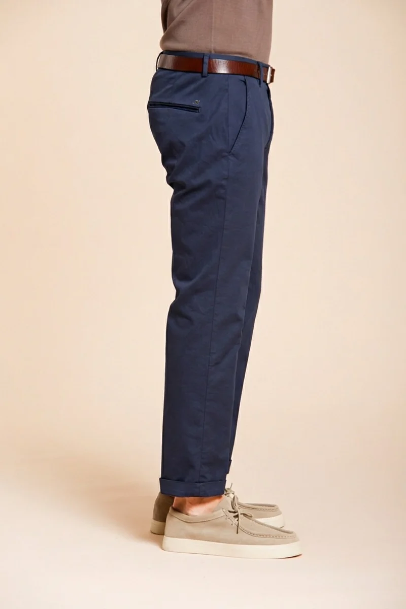 Torino Flex pantalon chino homme en gabardine stretch slim fit ①