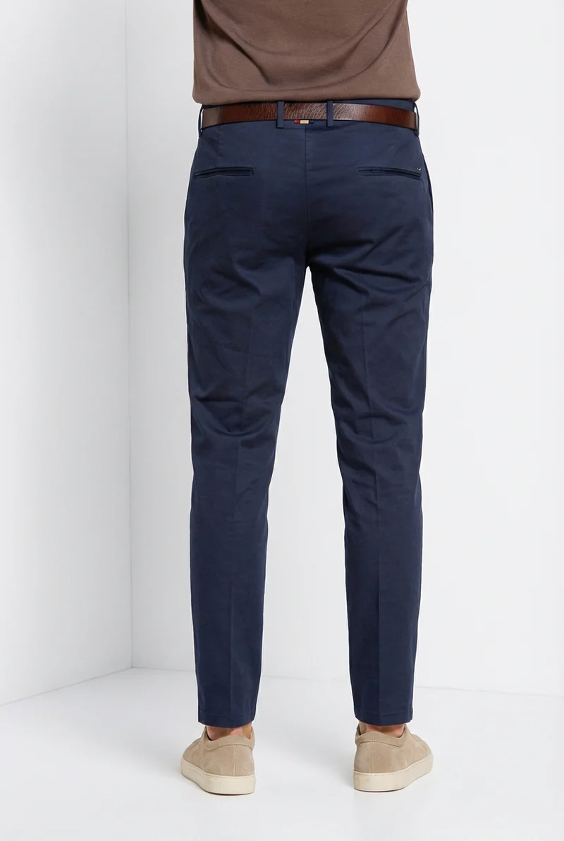 Torino Flex pantalon chino homme en gabardine stretch slim fit ①