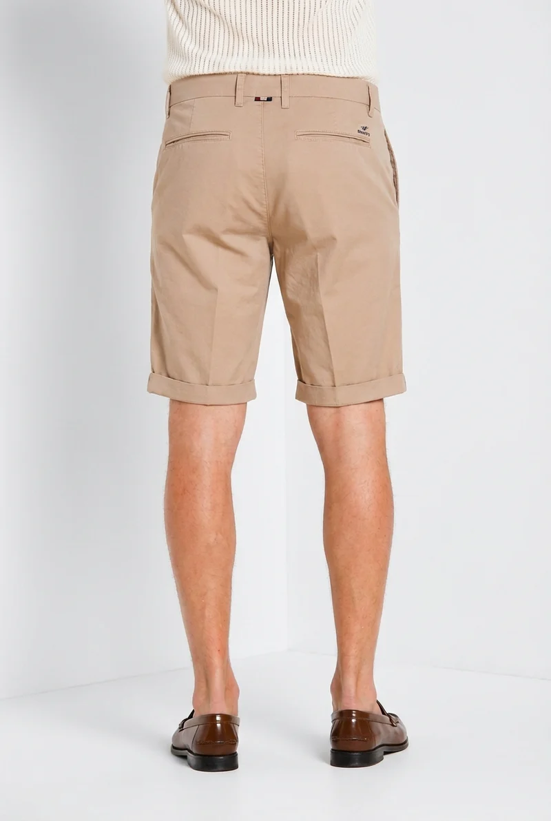 London bermuda chino homme en gabardine stretch regular fit ①