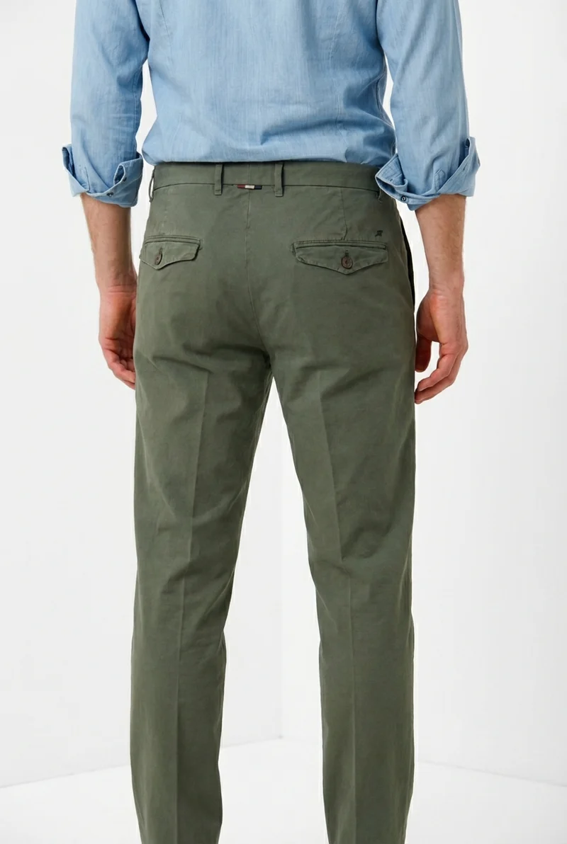 Chinos pantalon chino homme en toile oxford relaxed fit