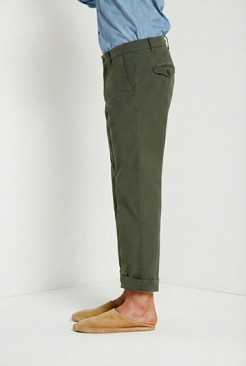 Chinos pantalon chino homme en toile oxford relaxed fit
