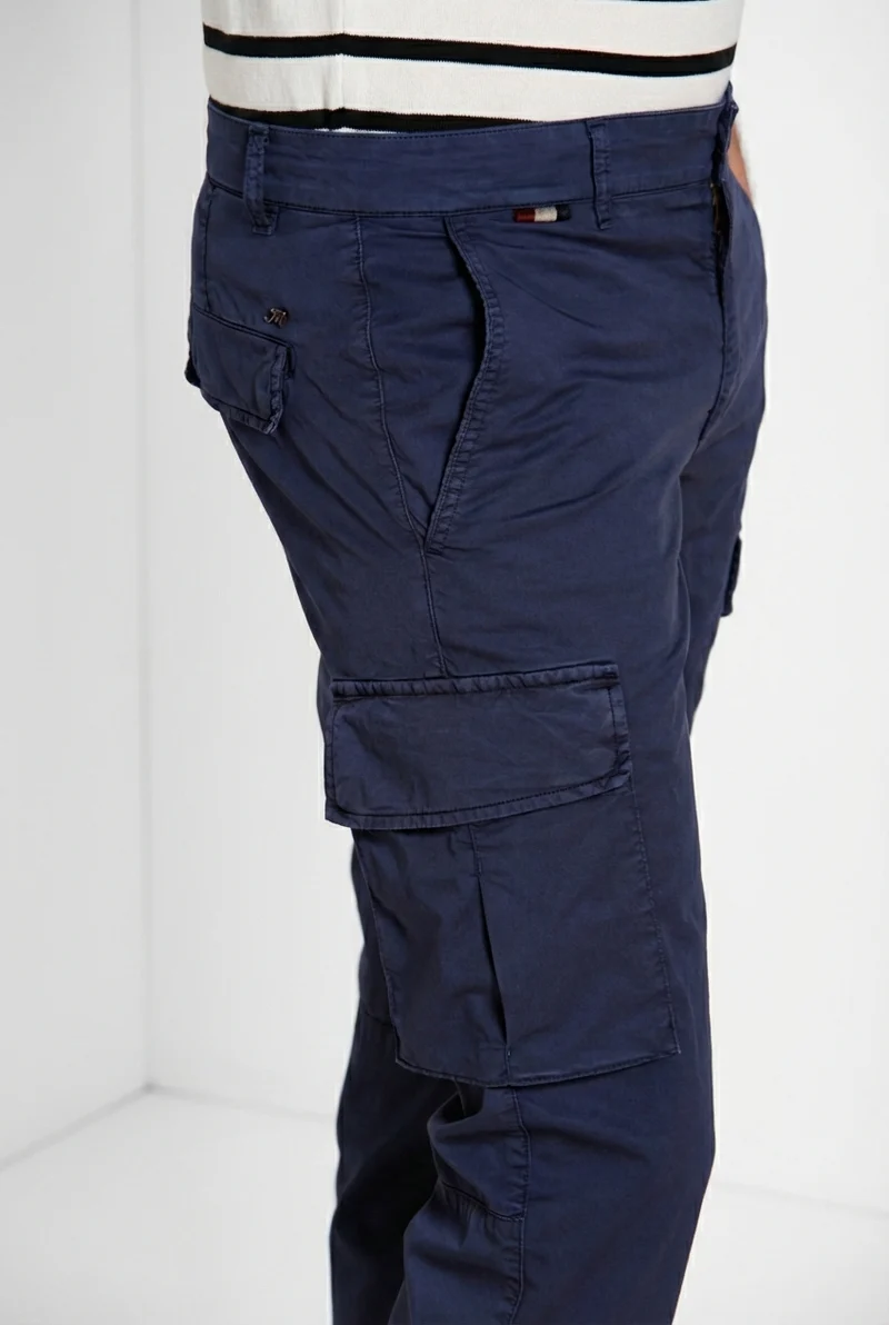 Chile pantalon cargo homme en gabardine stretch regular fit