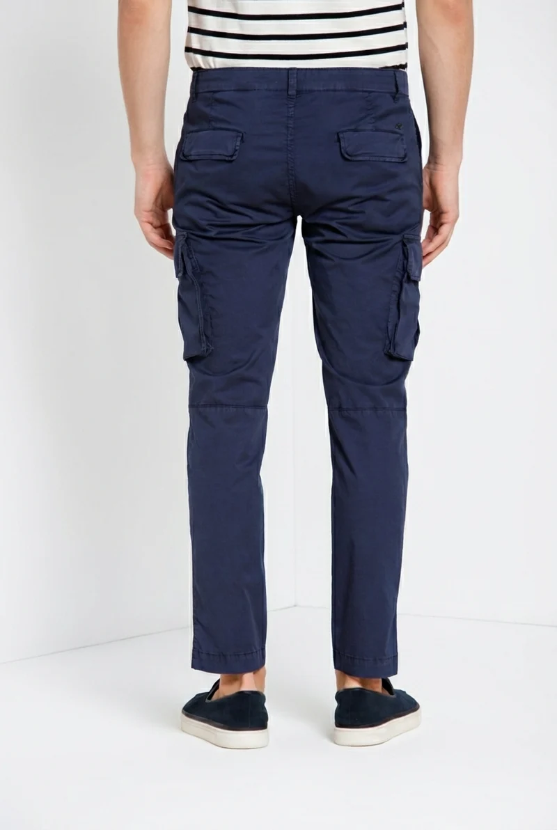 Chile pantalon cargo homme en gabardine stretch regular fit