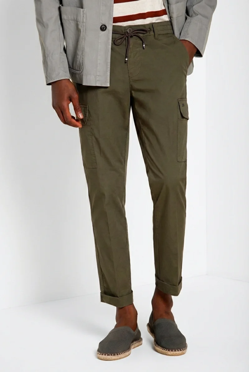 Chile Jogger pantalon cargo homme en toile parachute lyocell et coton extra slim fit