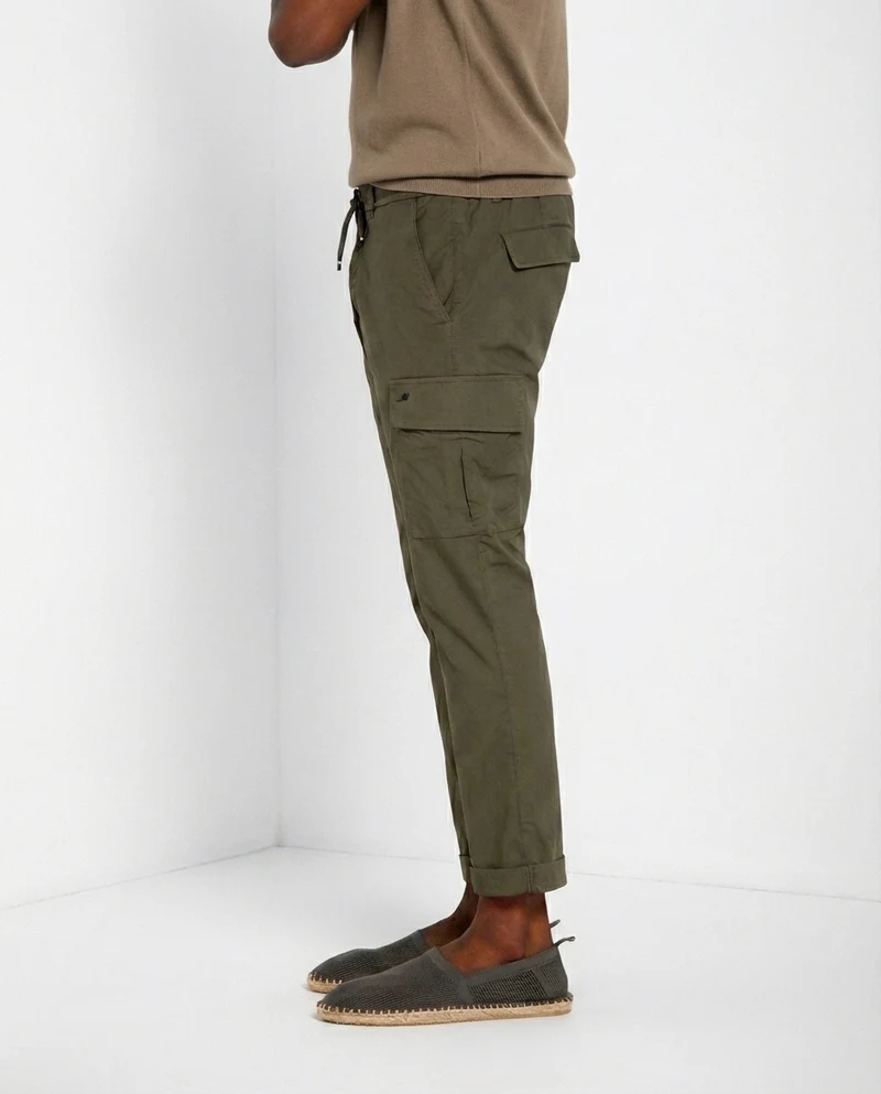 Chile Jogger pantalon cargo homme en toile parachute lyocell et coton extra slim fit