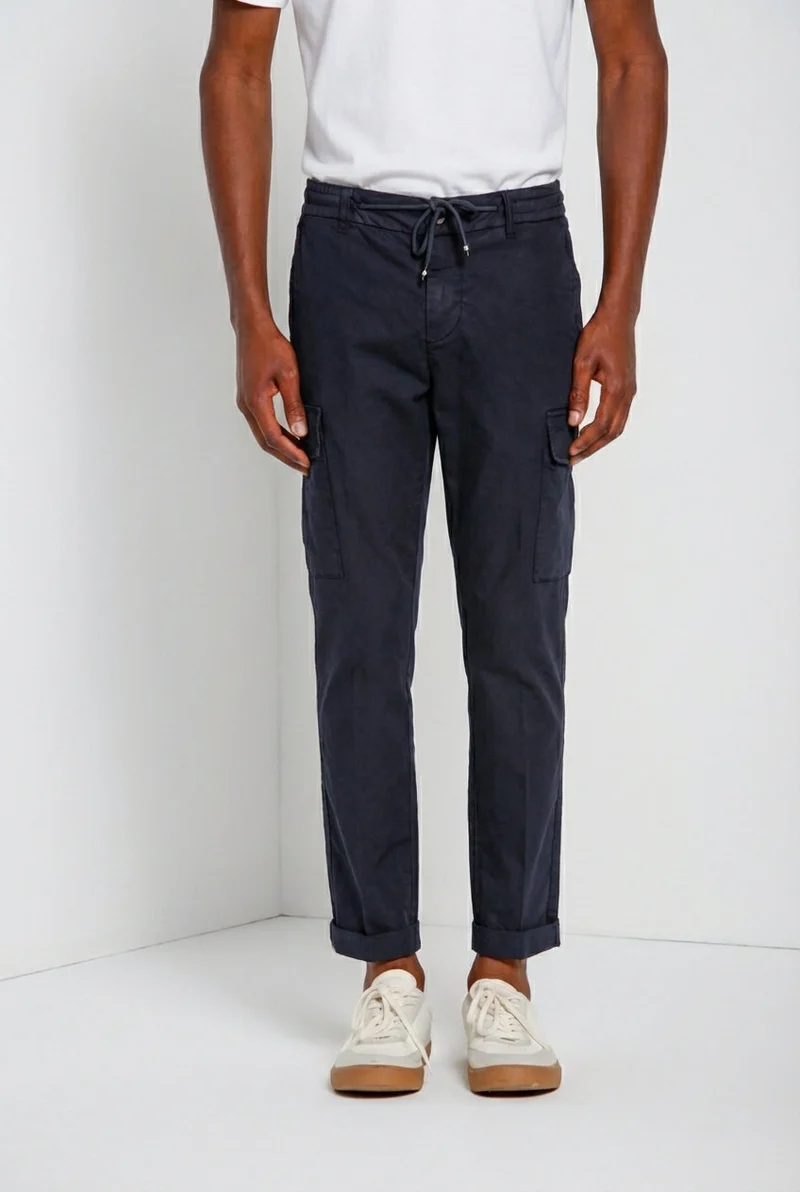 Chile Jogger pantalon cargo homme en toile parachute lyocell et coton extra slim fit