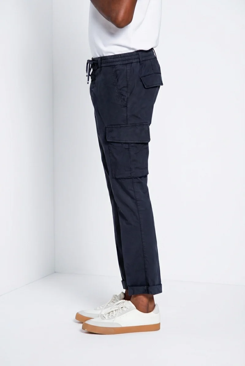 Chile Jogger pantalon cargo homme en toile parachute lyocell et coton extra slim fit