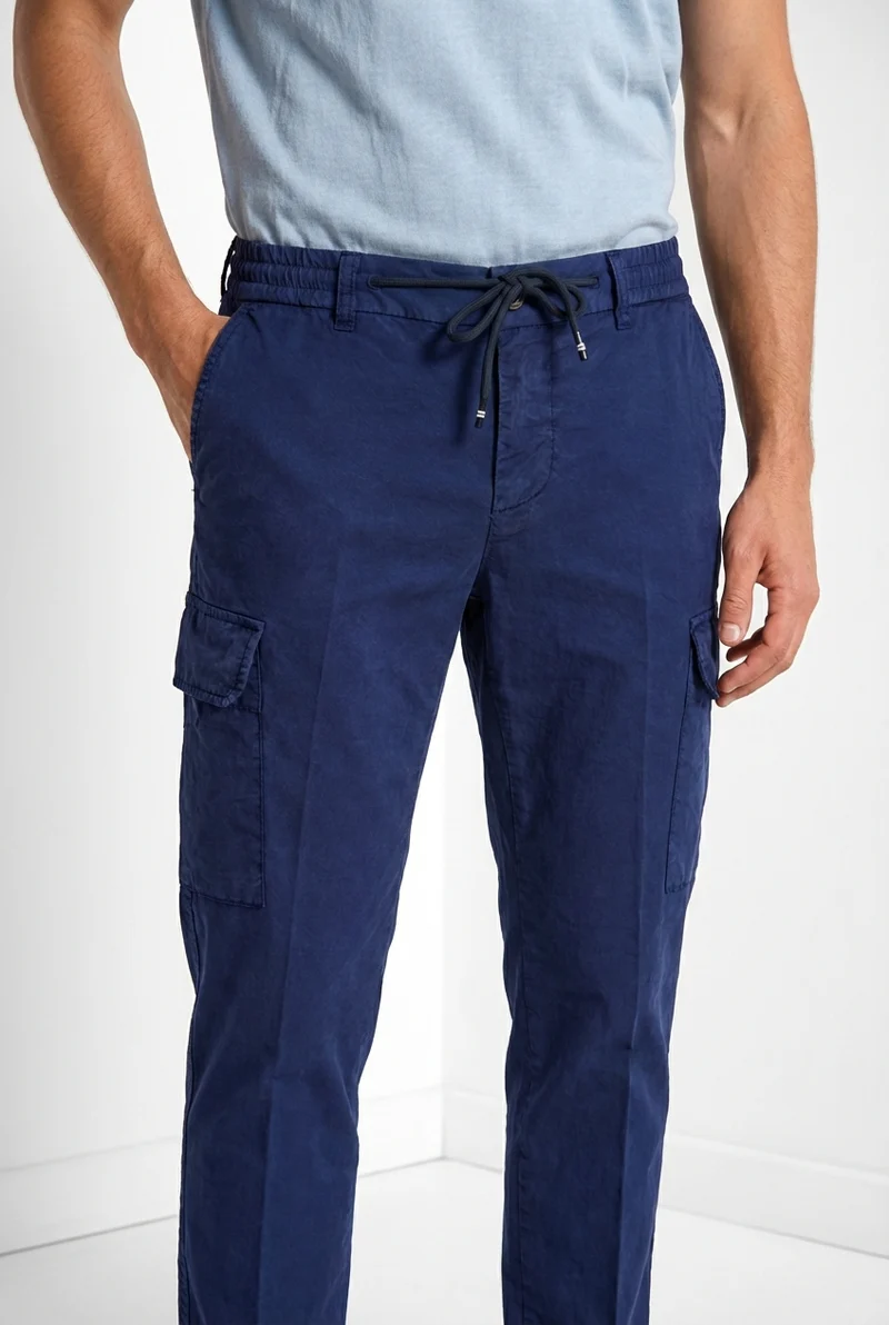 Chile Jogger pantalon cargo homme en toile parachute lyocell et coton extra slim fit