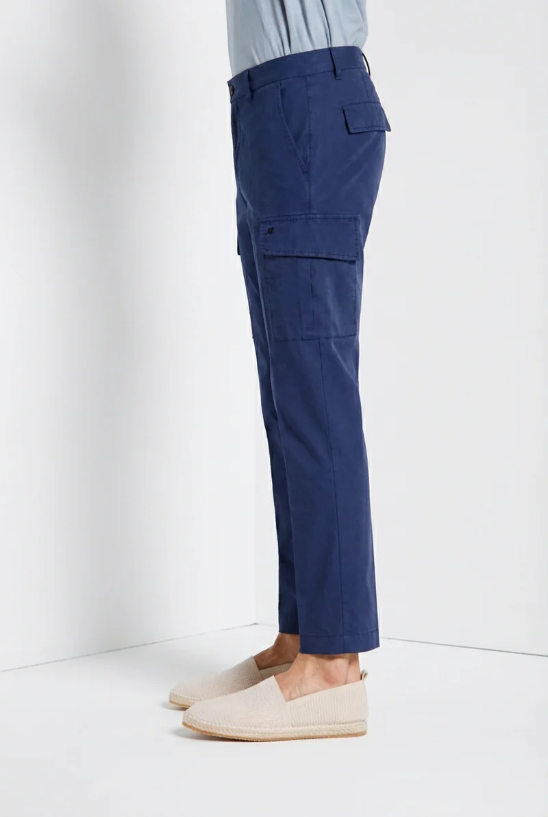 Chile Jogger pantalon cargo homme en toile parachute lyocell et coton extra slim fit
