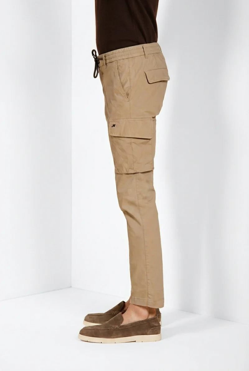 Chile Jogger pantalon cargo homme en toile parachute lyocell et coton extra slim fit