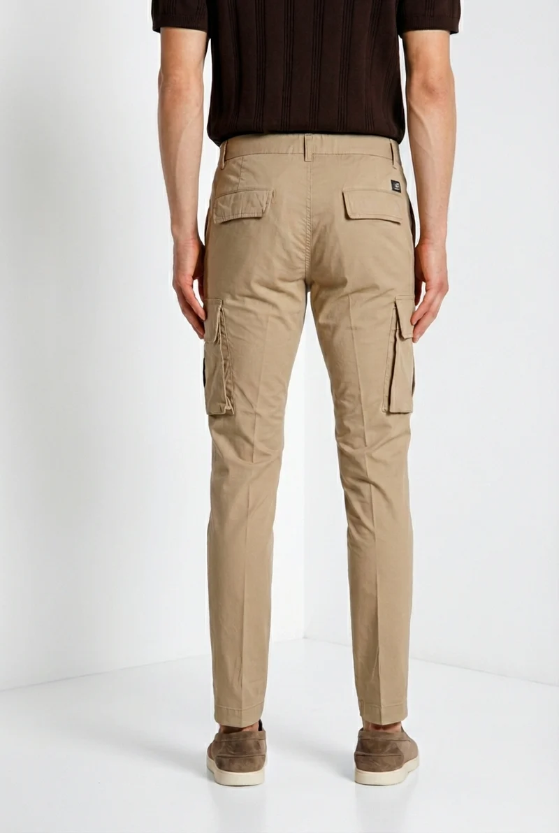 Chile Jogger pantalon cargo homme en toile parachute lyocell et coton extra slim fit