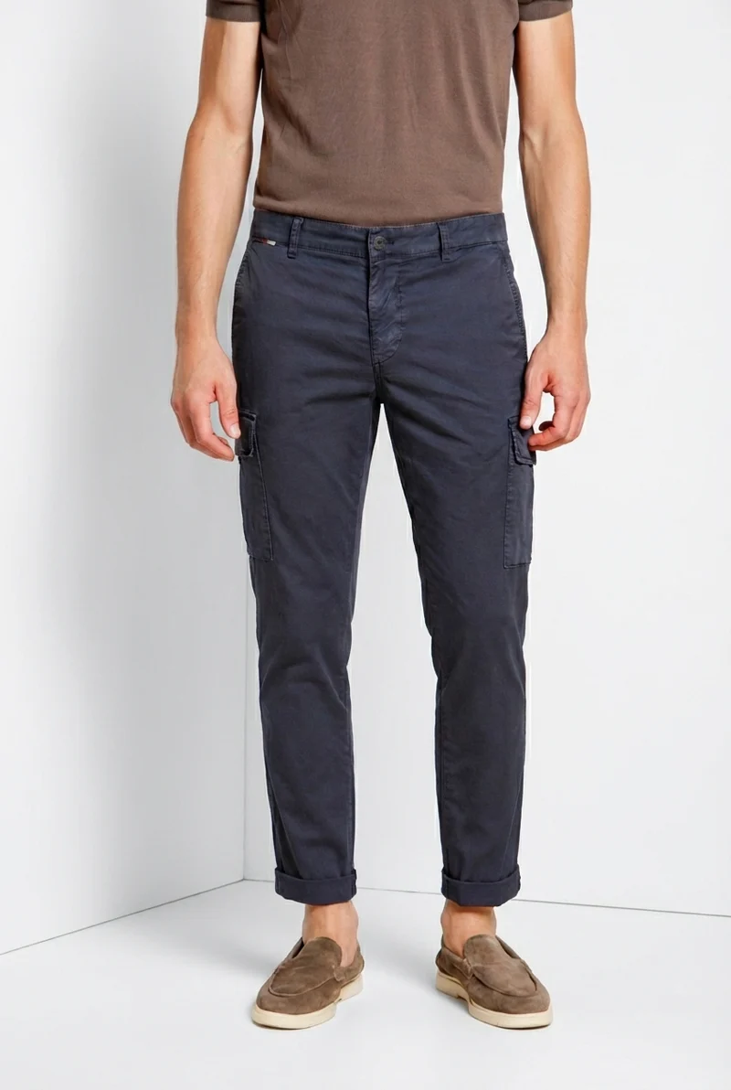 Chile pantalon cargo homme en gabardine stretch regular fit