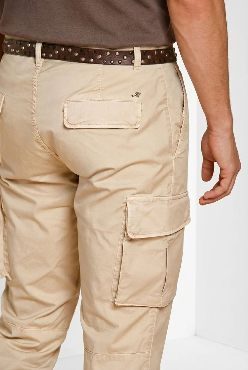 Chile pantalon cargo homme en gabardine stretch regular fit