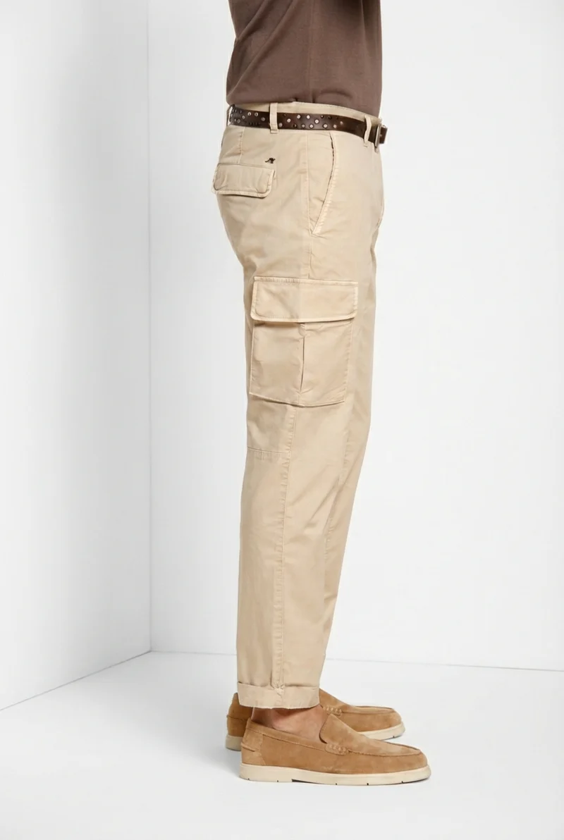 Chile pantalon cargo homme en gabardine stretch regular fit