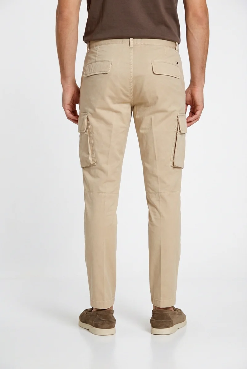 Chile pantalon cargo homme en gabardine stretch regular fit