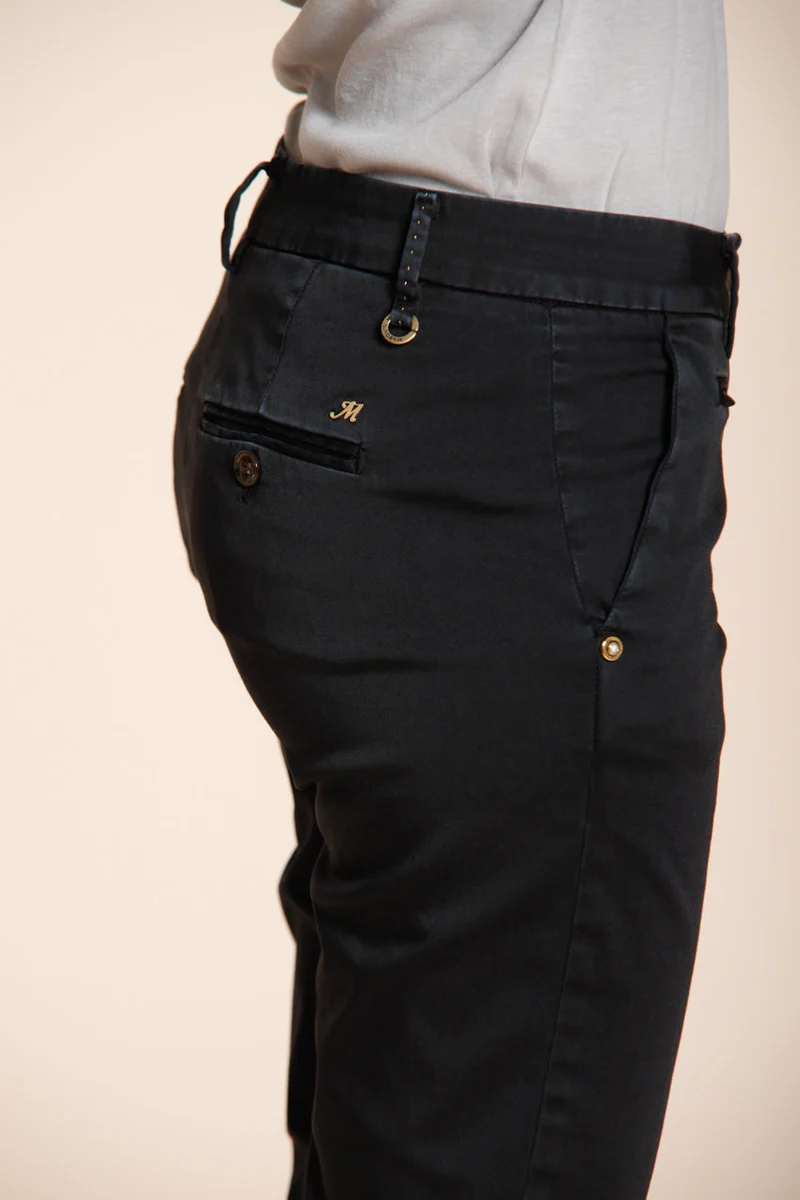 New York Slim pantalon chino femme en satin stretch slim fit ①