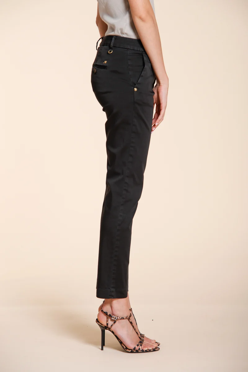 New York Slim pantalon chino femme en satin stretch slim fit ①