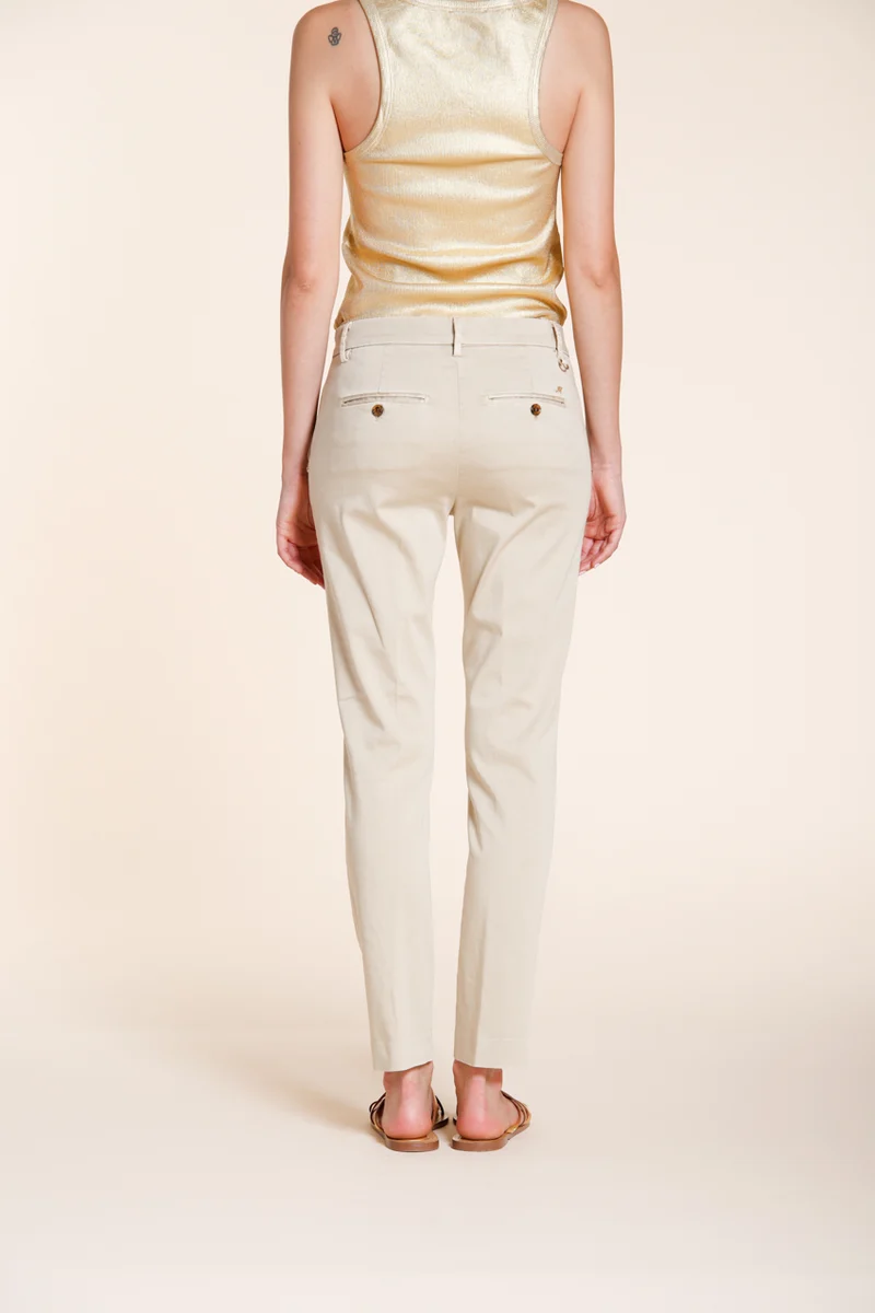New York Slim pantalon chino femme en satin stretch slim fit ①
