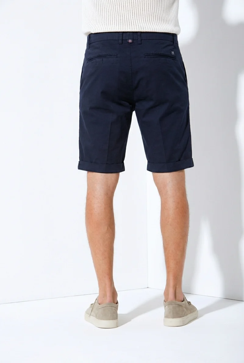 London bermuda chino homme en gabardine stretch regular fit ①