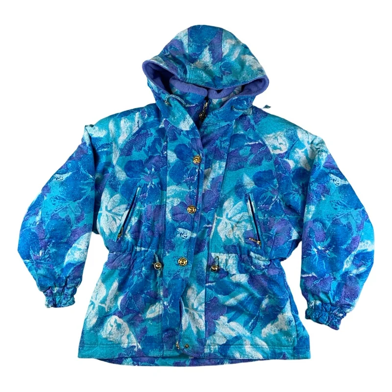 Vintage 1990s Multicoloured Ellesse Ski Jacket Puffa Large